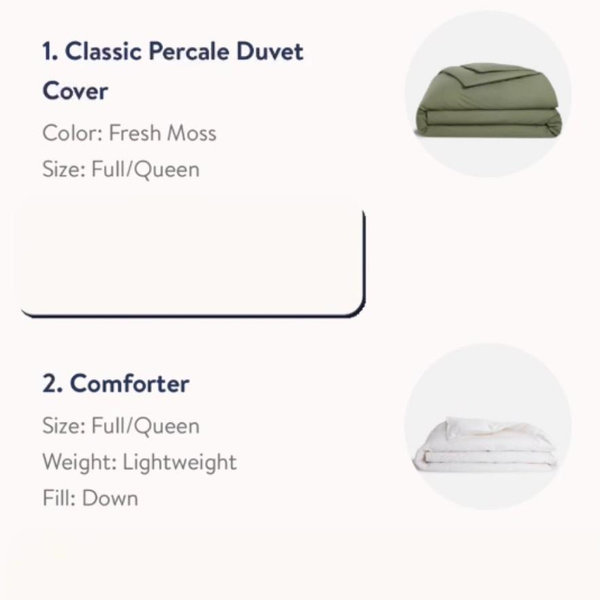 Classic Percale Duvet Bundle