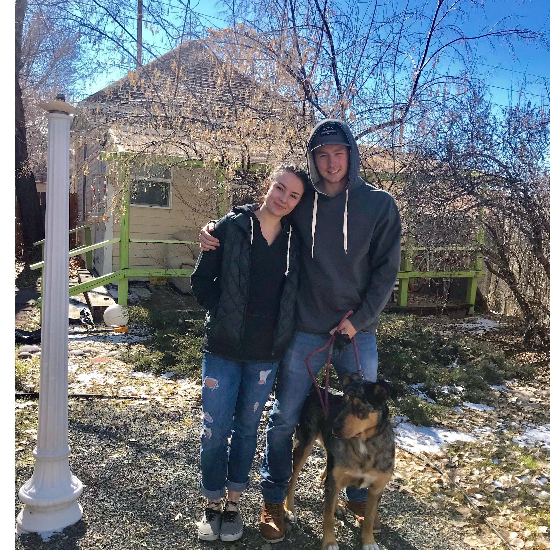 Our first home together!