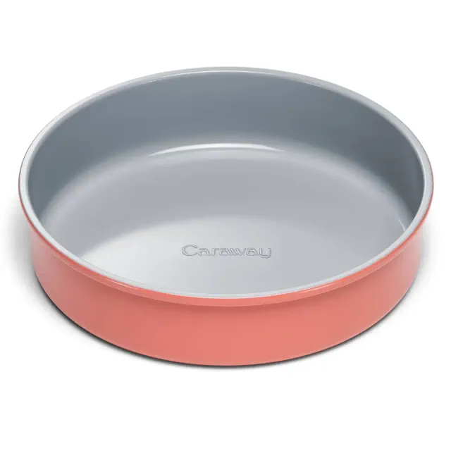 Caraway Home 8.82" Nonstick Ceramic Circle Pan Perracotta: Round Bakeware, Hand Wash, 1 Year Warranty