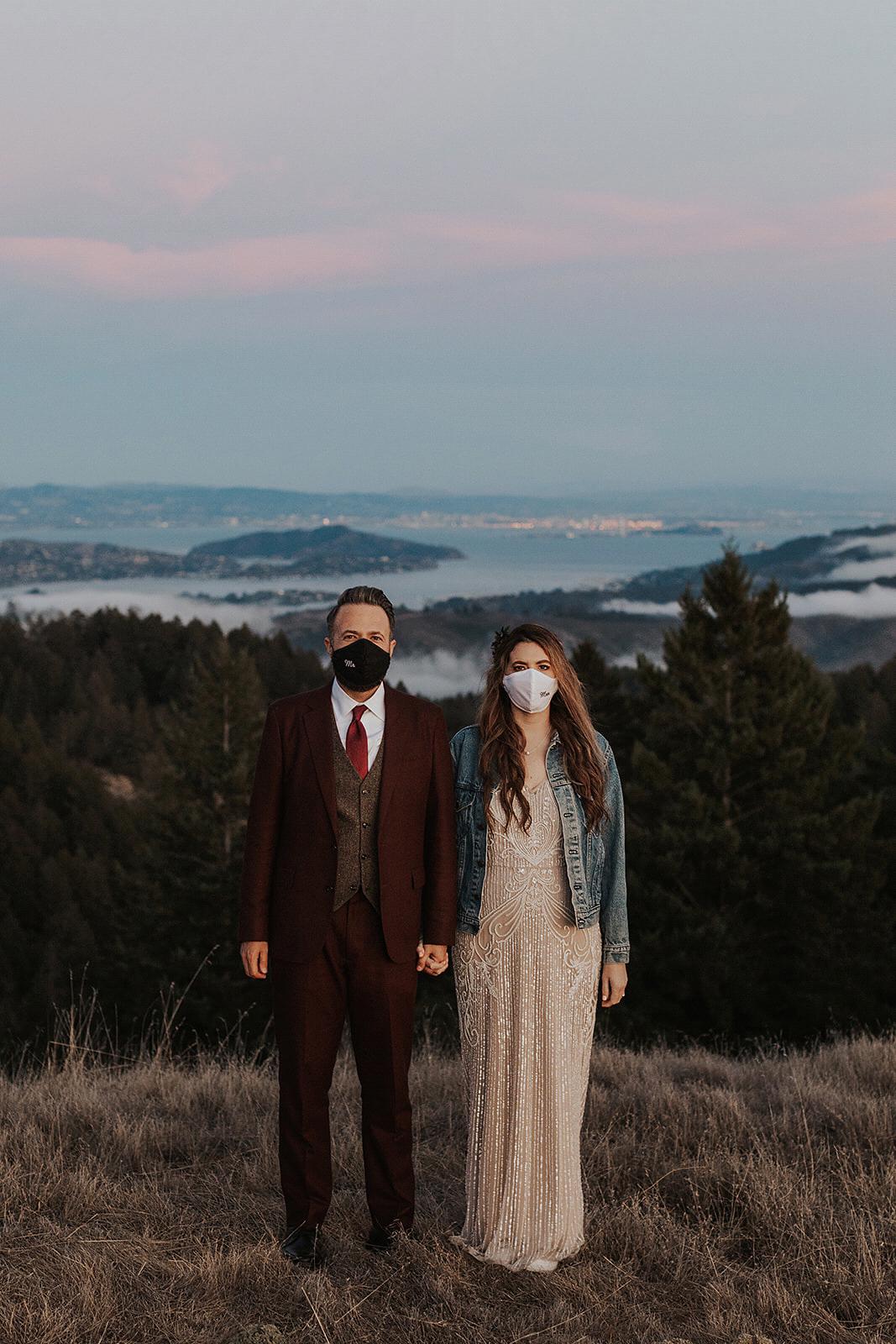 Mr. and Mrs. masks. The day was incomplete without them!