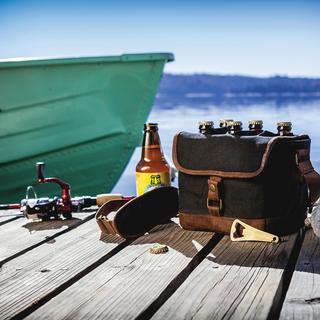 Beer Caddy Cooler Tote with Opener