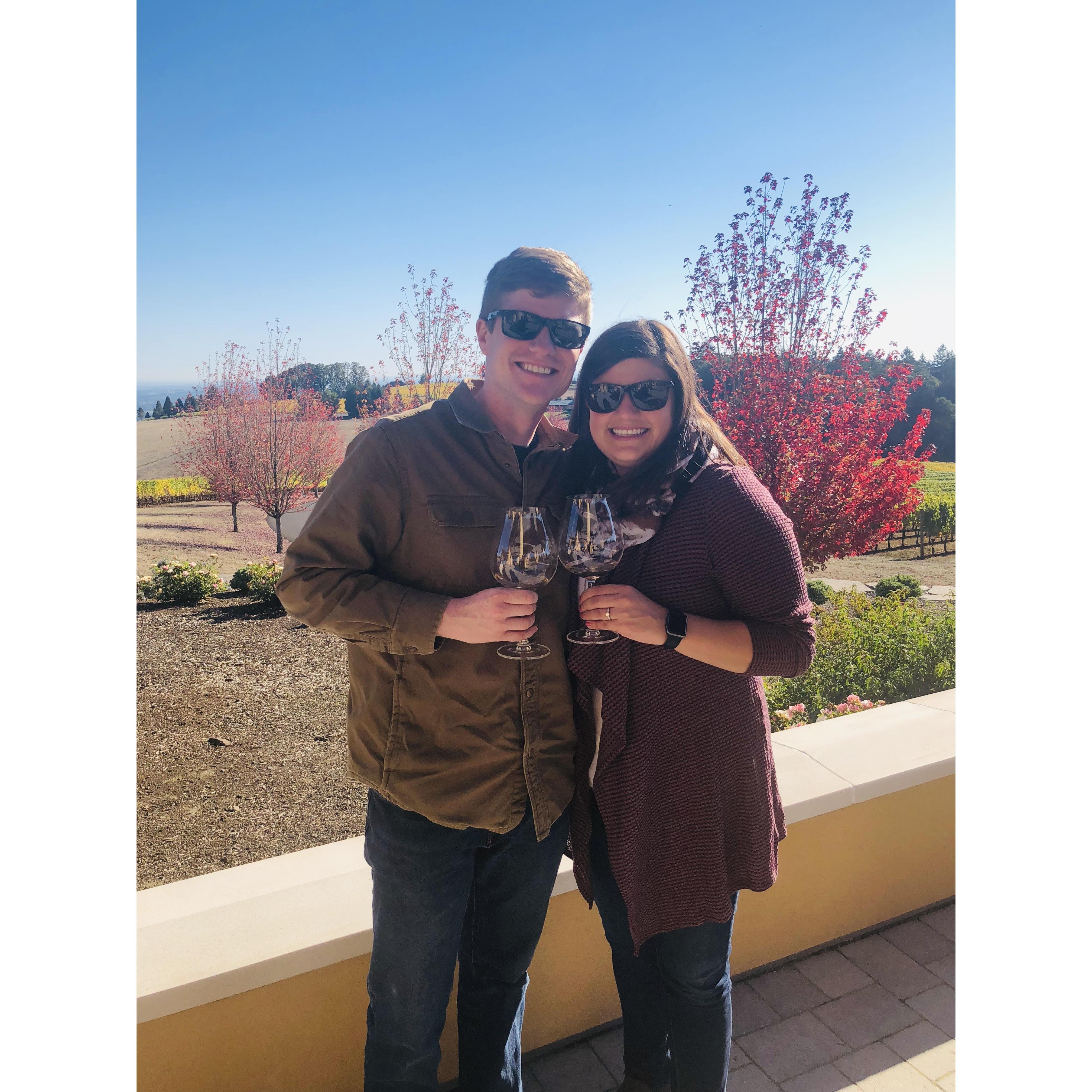 Portland, OR - The day he proposed!