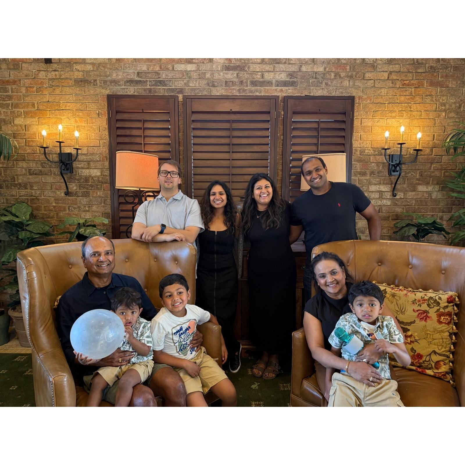 Celebrating 40 amazing years of love and togetherness — cheers to Ambika’s parents!