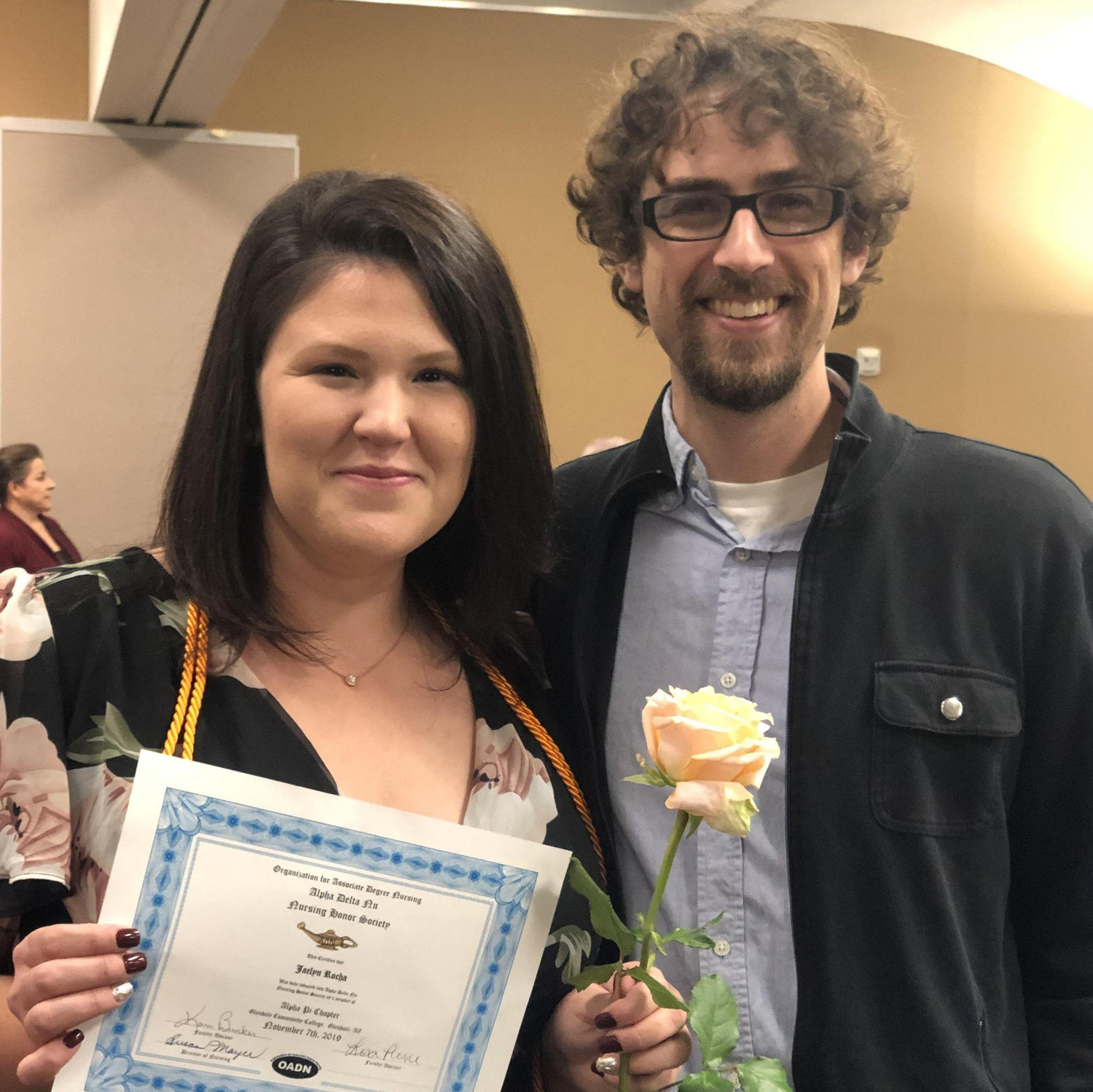 November 2019 - Jaclyn's Alpha Pi induction!
