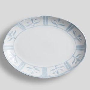 Chambray Tile Stoneware Platter, Medium