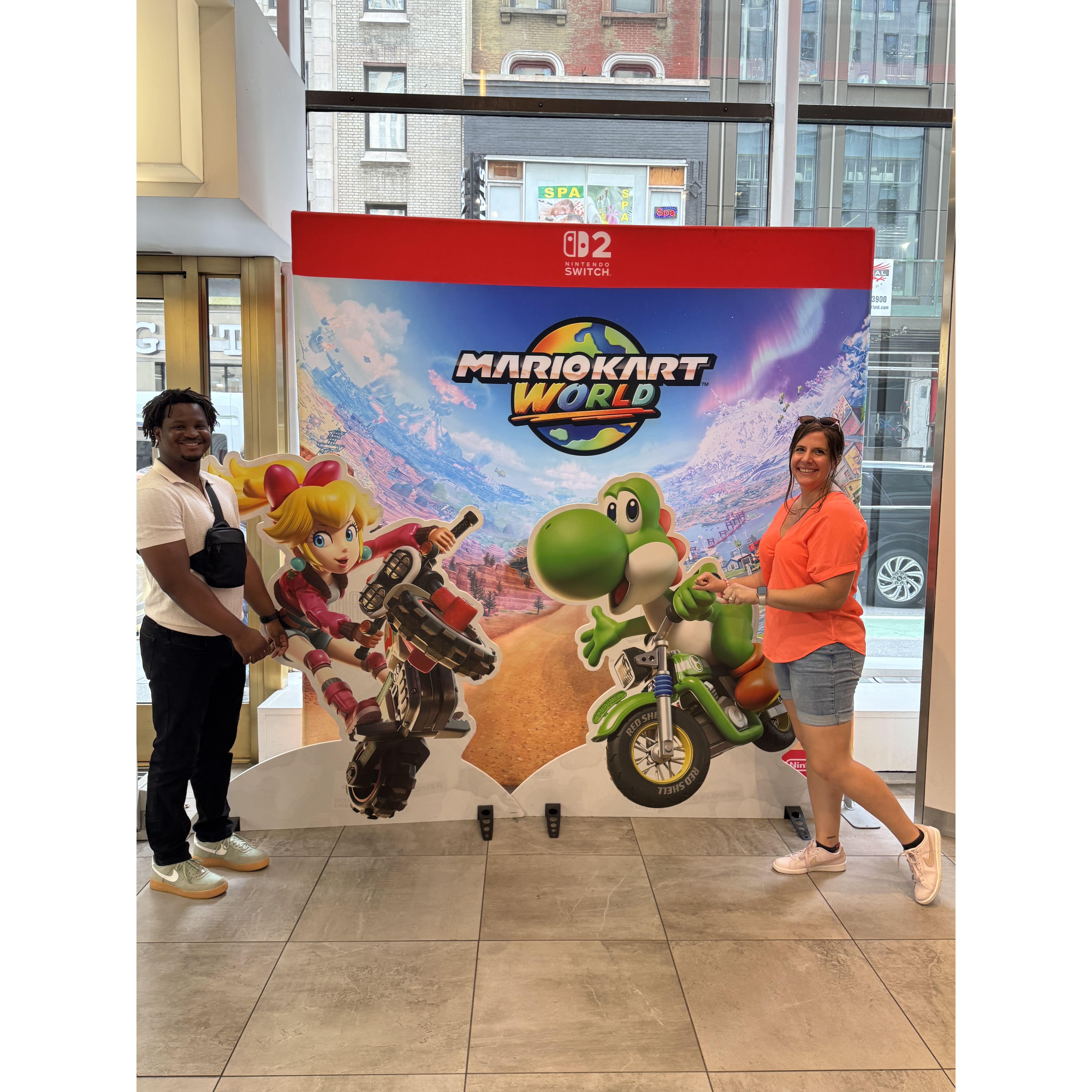 It was off to the races at Mario Kart World
