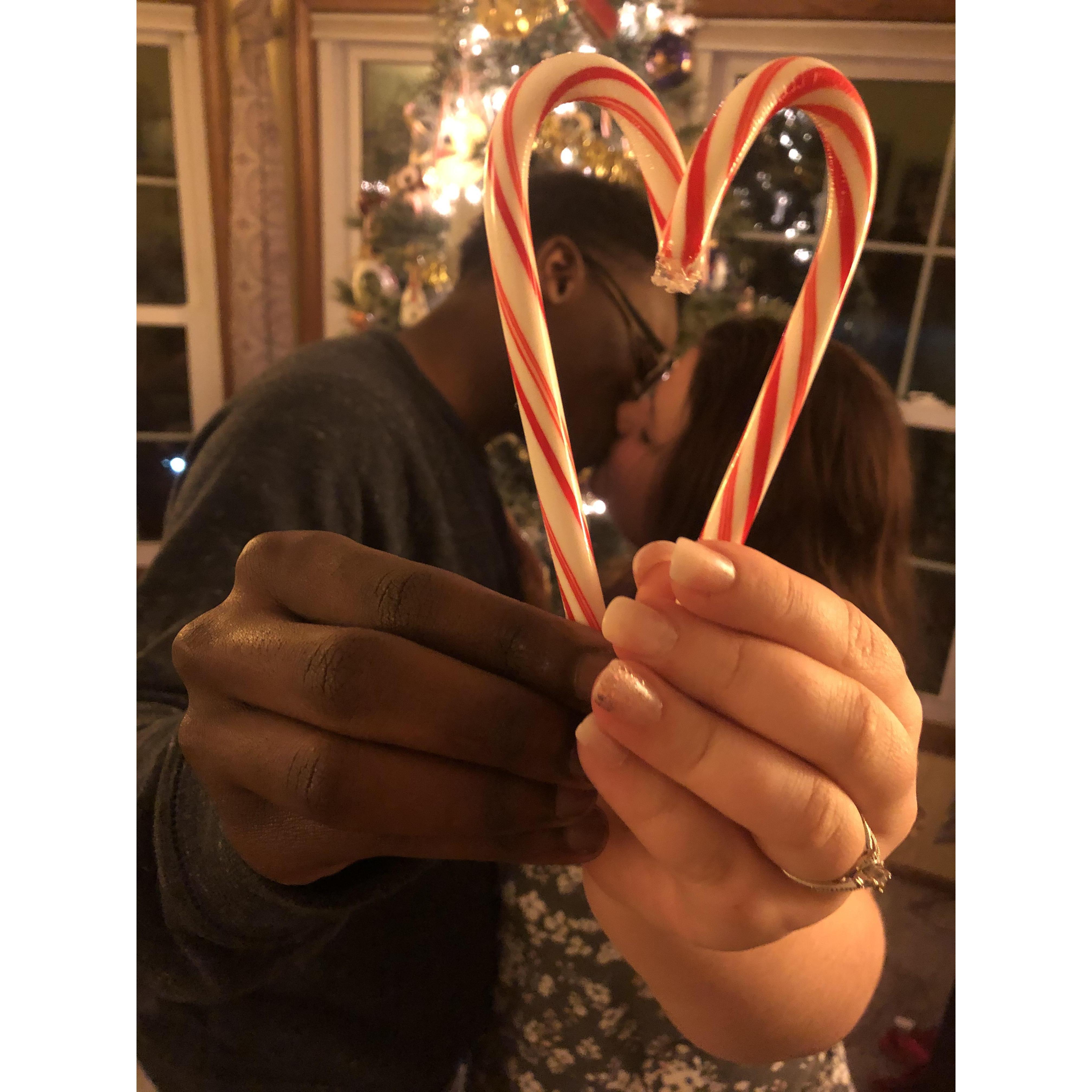 We got engaged on Christmas Day!