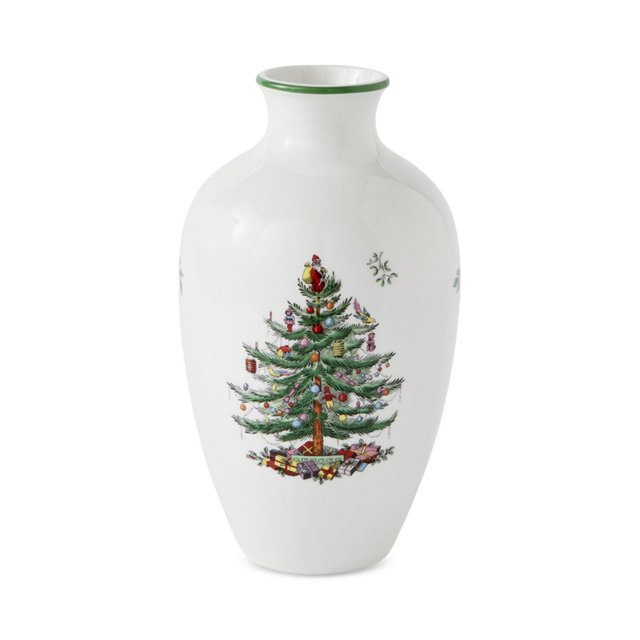 Spode Christmas Tree 10" Posy Vase