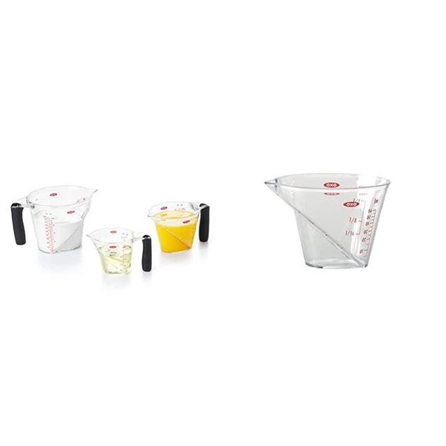 OXO Good Grips 3-Piece Angled Measuring Cup Set & Good Grips Mini Angled Measuring Cup