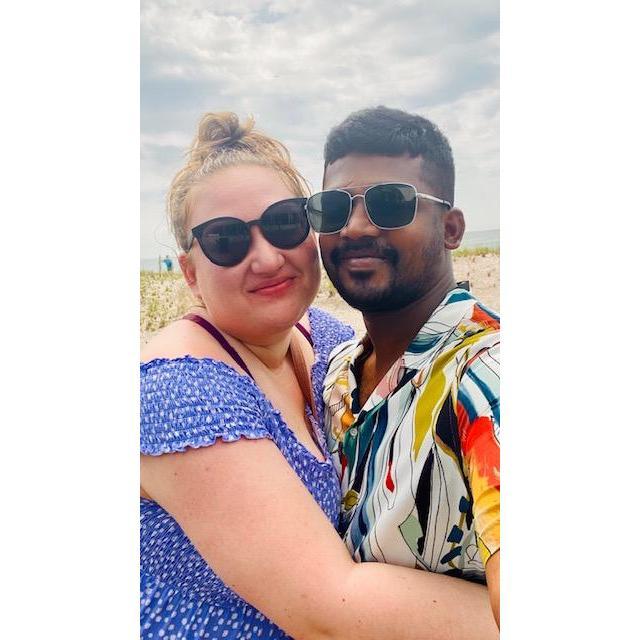 Our first trip to the beach together