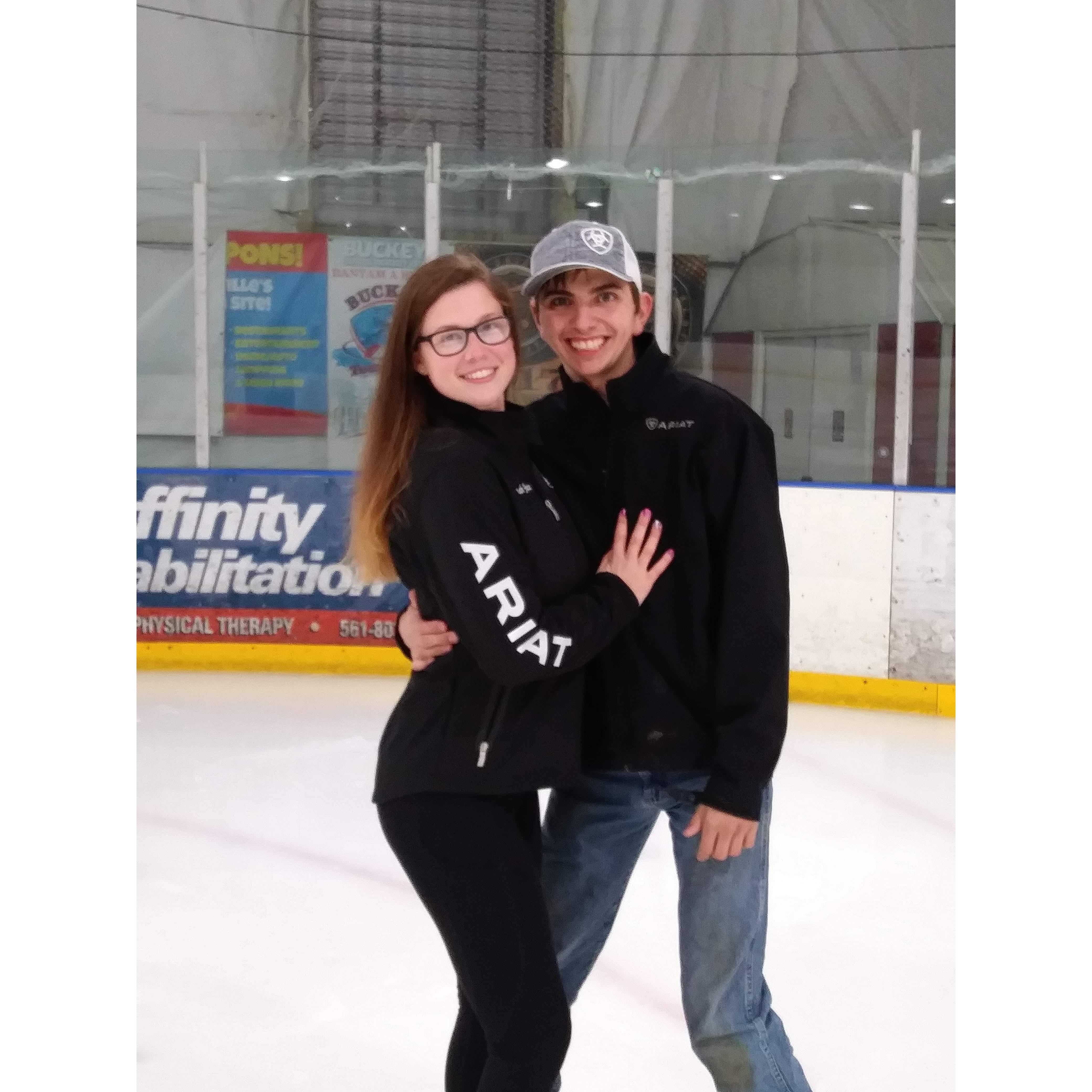 First time ice skating together.
