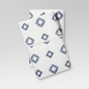 Performance Pillowcase Set (King) Metallic Blue Lattice 400 Thread Count - Threshold™