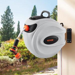 VEVOR Retractable Brass 130-ft Wall-mount Hose Reel