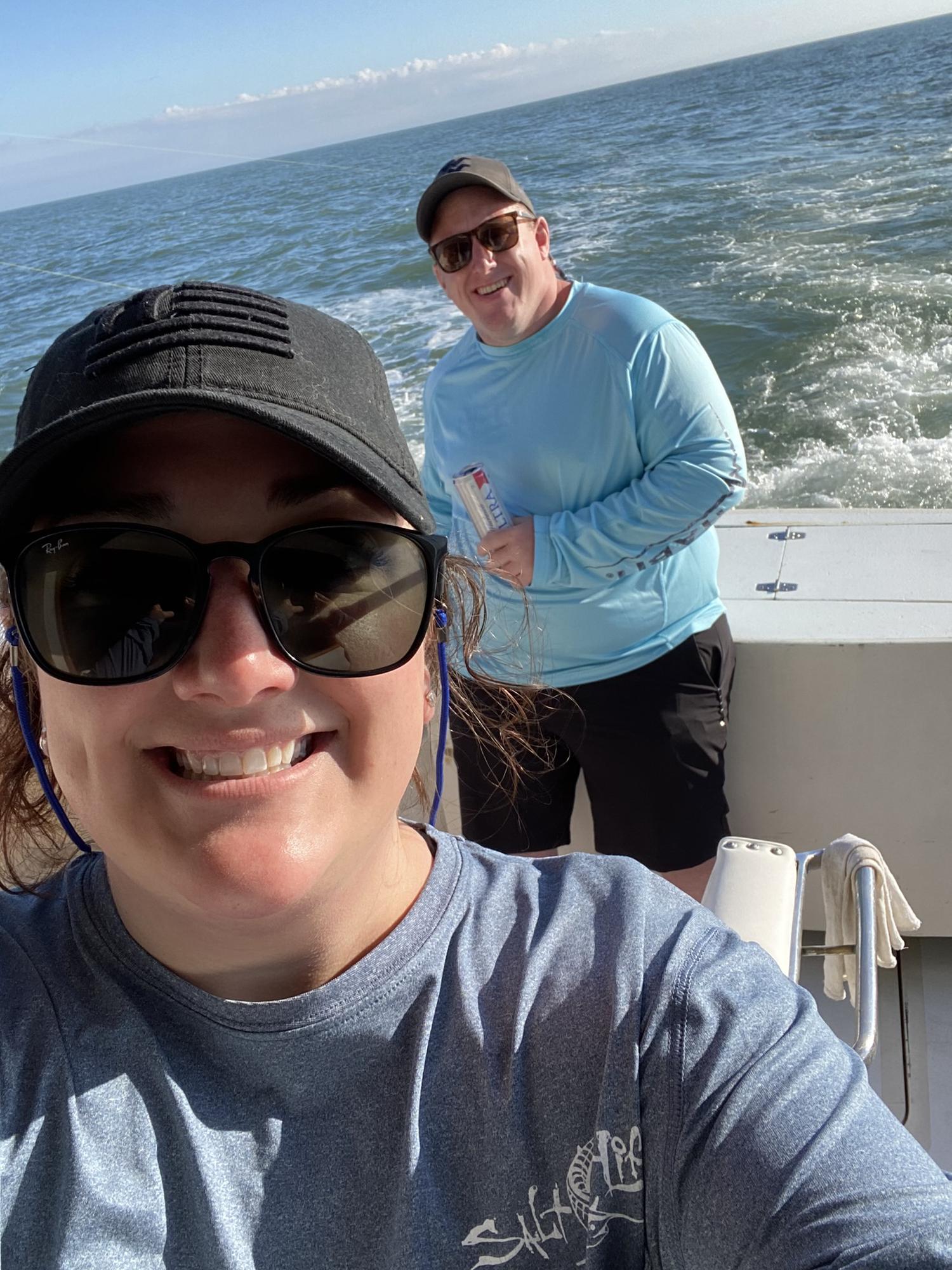 Fishing Trip in Sandbridge, VA. We all were able to catch a fish that trip!