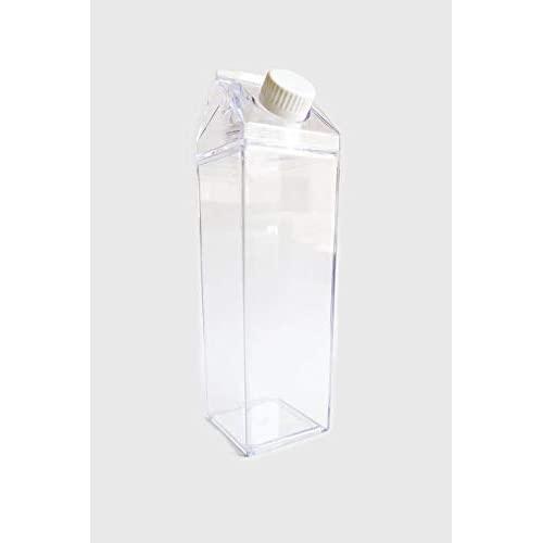 Fun Clear Stylish Milk Carton Water Bottle