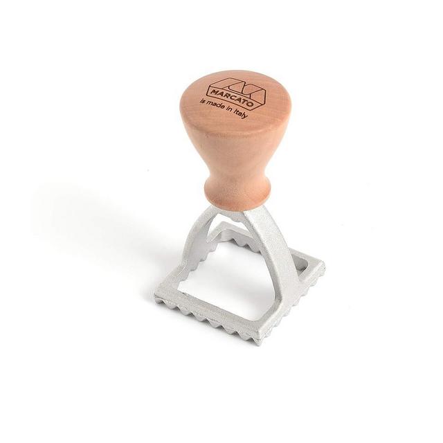 Marcato Classic Ravioli Maker Stamp, Made in Italy, Square, Single, Matte