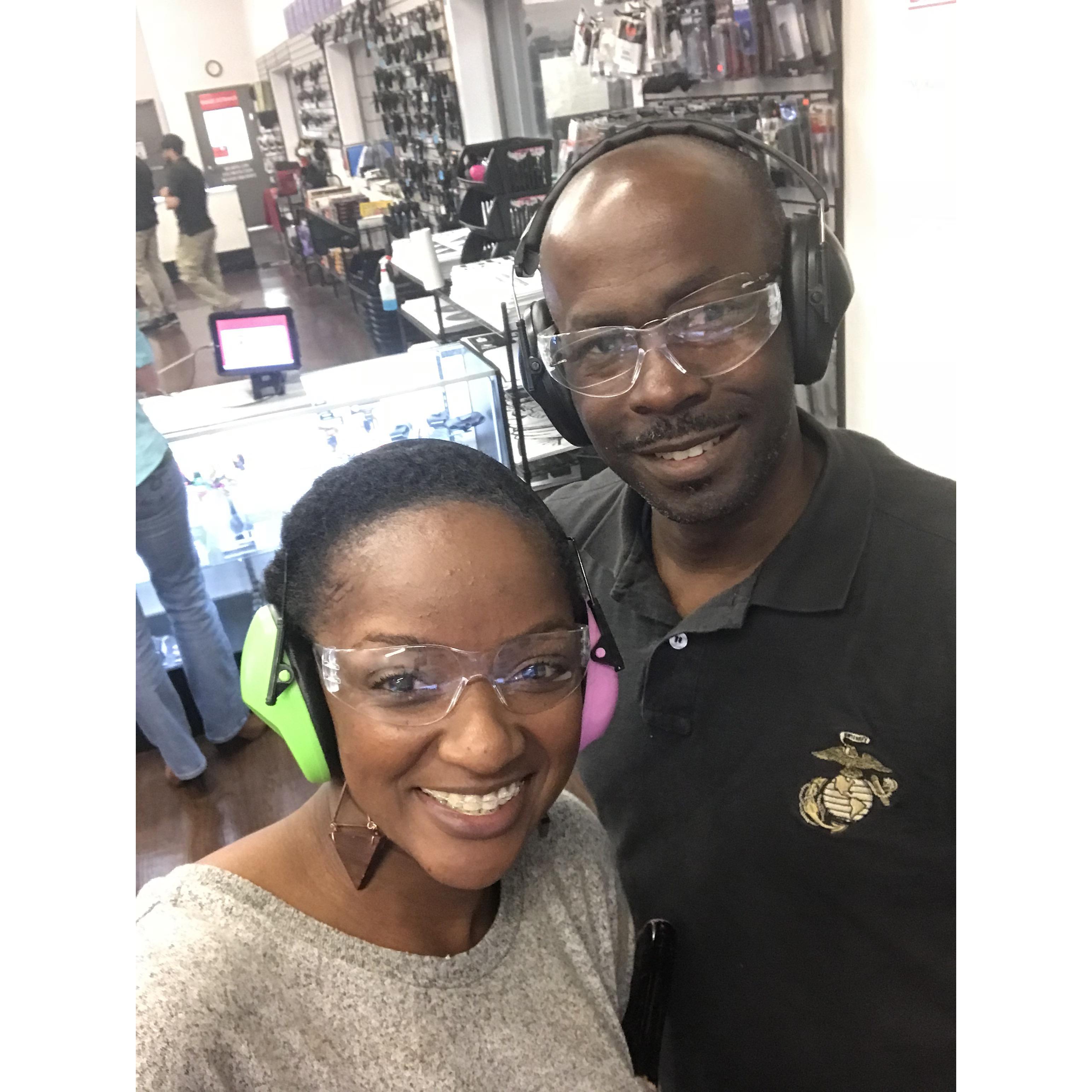 Sharing his hobbies with me.