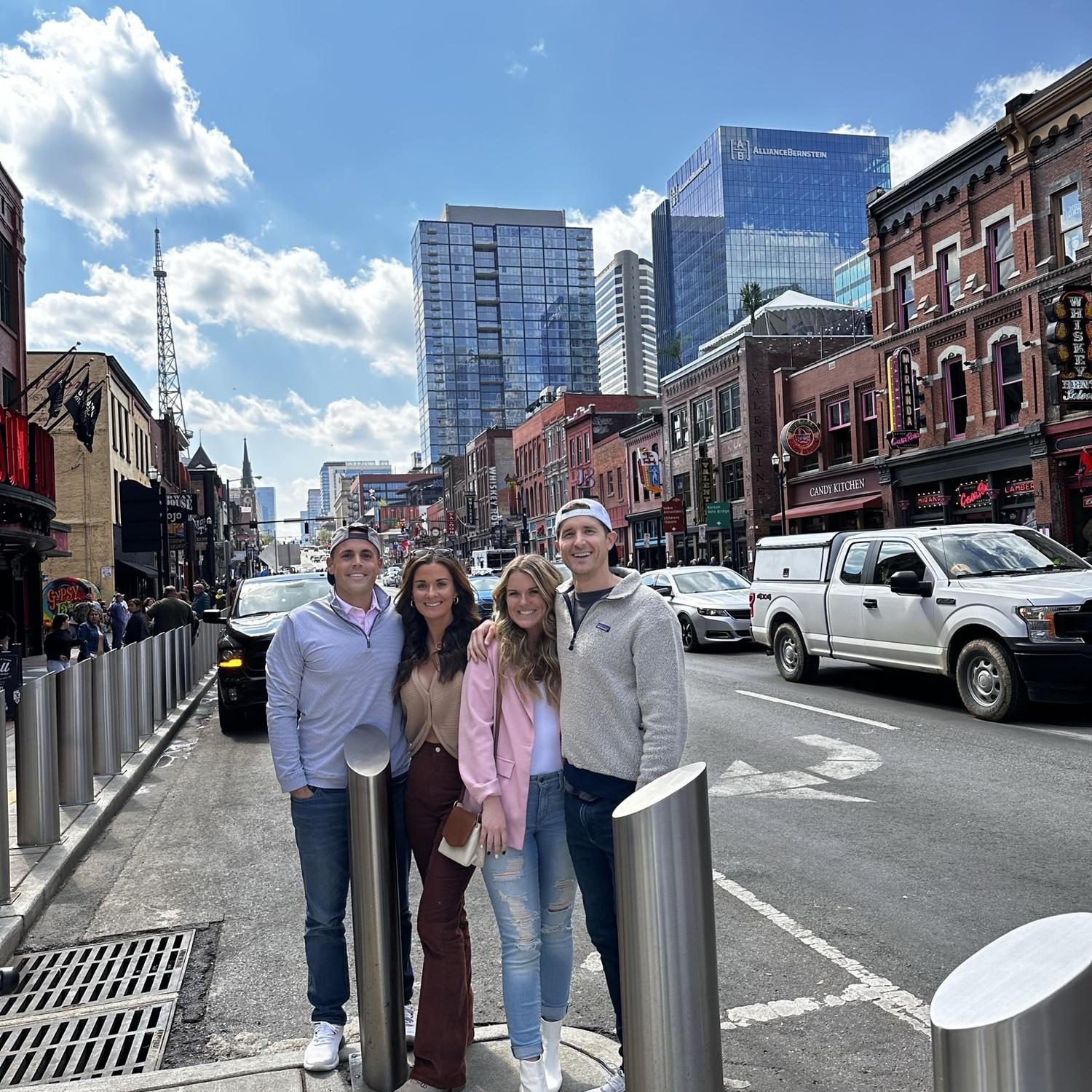 March 28, 2023 - Brooke’s sister, Brentney, and brother-in-law, Tyler, visiting Nashville for their birthdays.