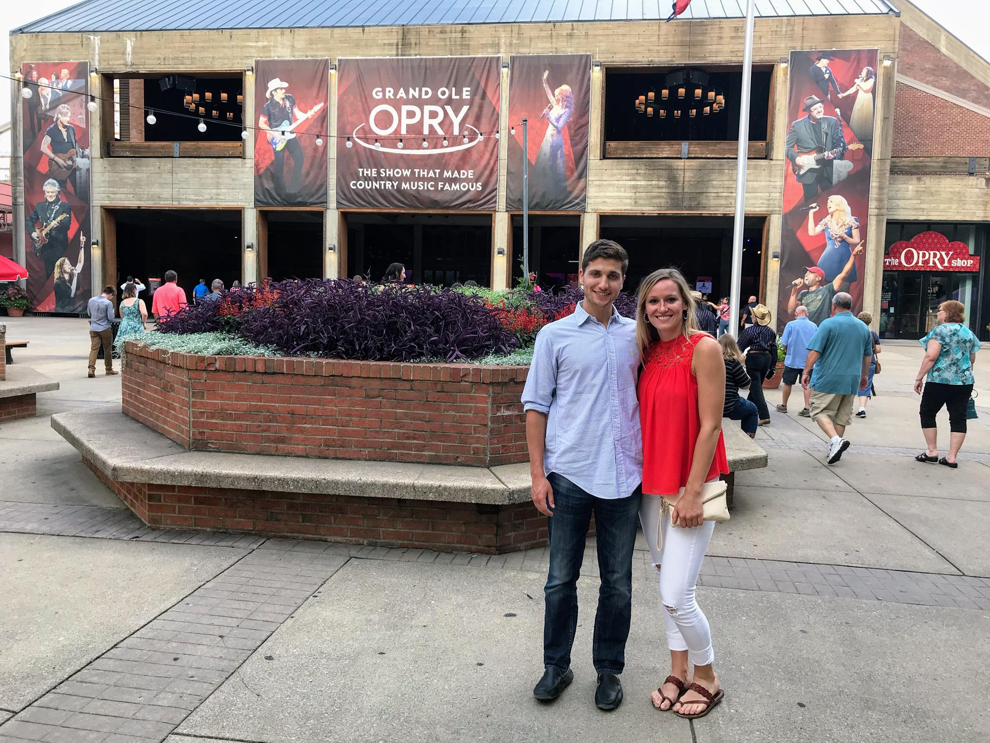 Our first photo together - July 2018 - when Conor visited Emily in Nashville where she spent a few months in clinical rotations during graduate school.