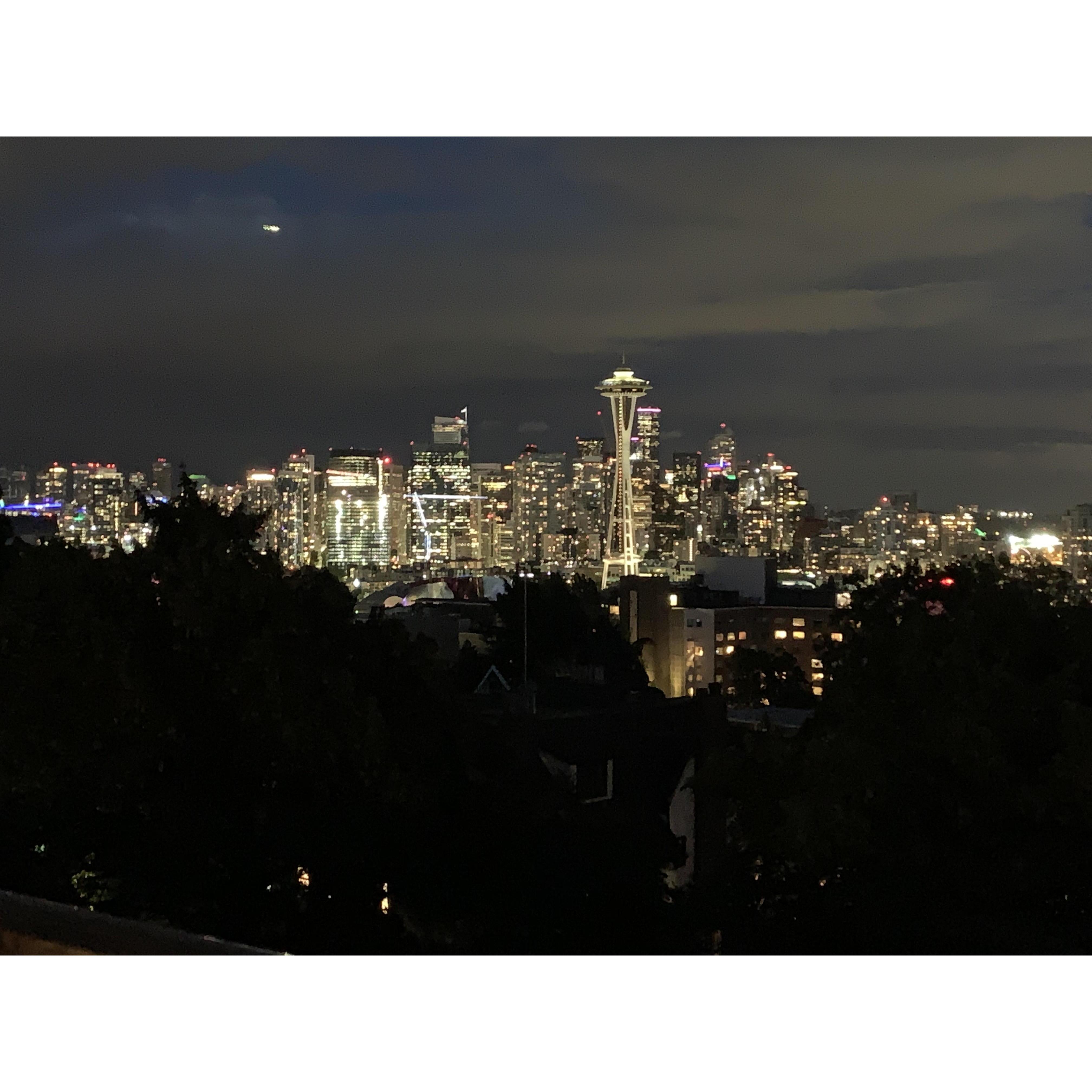 And We saw Seattle from Kerry park
