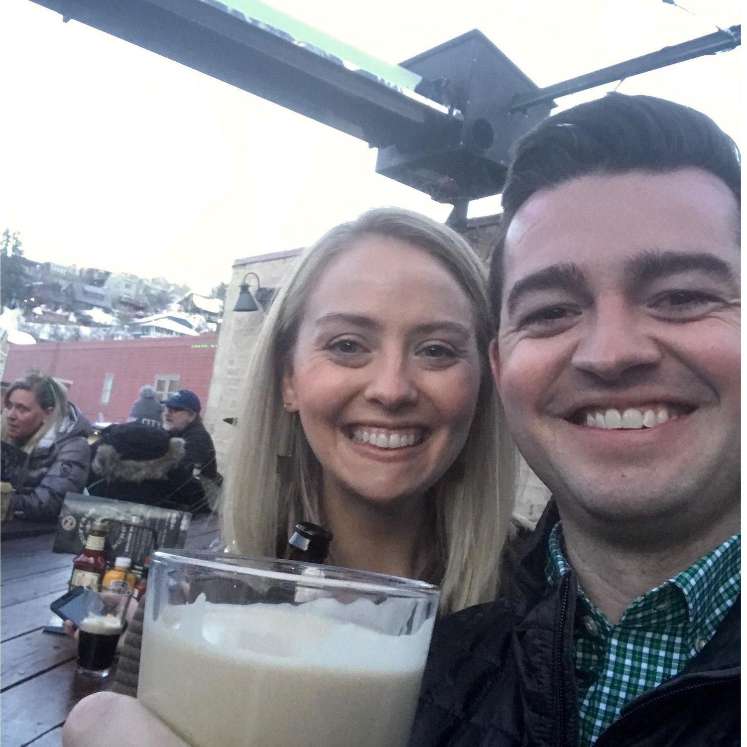 Our favorite rooftop in Park City at No Name Saloon- a must visit!