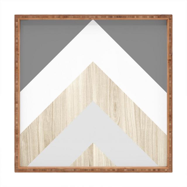 Iveta Abolina Chevron Peak Tray (16")- Deny Designs