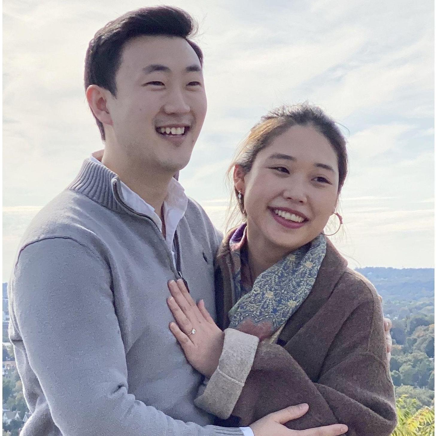 Our first picture after Ale said "Uh, uh, yes, I guess." (2019)