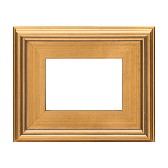 Creative Mark Plein Air Style Frame, Hand Leafed Gold, 5x7-2.75" Wide Moulding with 1/2" Rabbet Depth, Open Back W/O Glazing, Museum Quality, For Art Panels, Stretched Canvas, Pictures & More