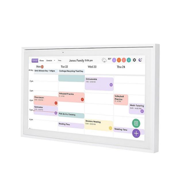 Skylight Calendar: 15 inch Digital Calendar & Chore Chart, Smart Touchscreen Interactive Display for Family Schedules - Wall Mount Included