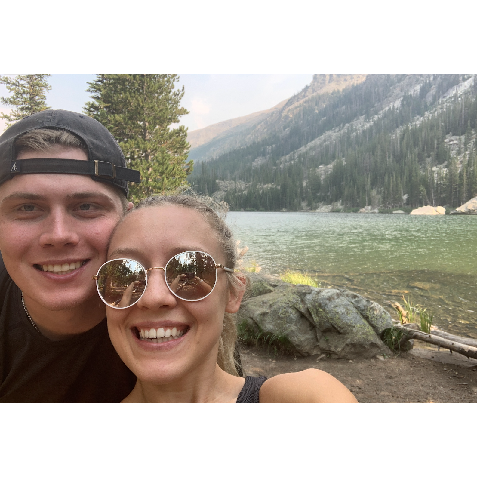 Our first time in Montana together and hiking 12 miles to Lost Lake!