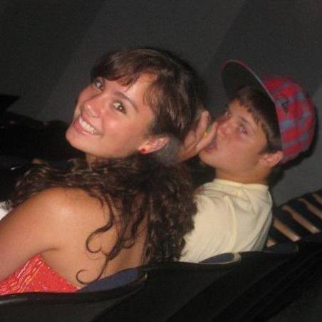 At the theater...Jesse thinks he's too cool