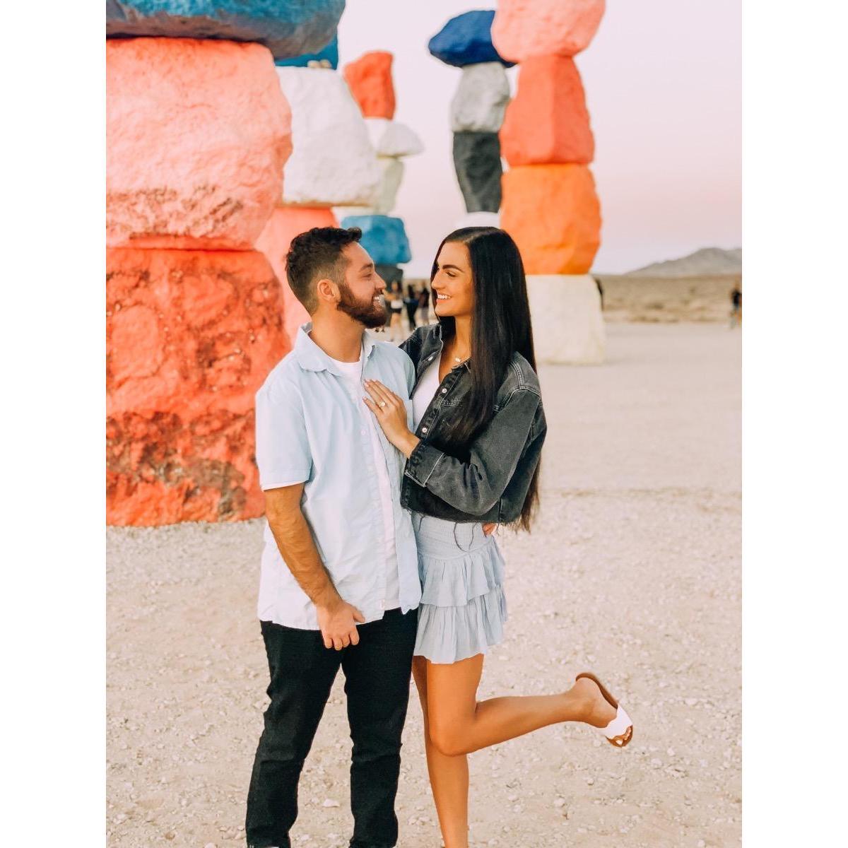 Engagement pictures in Las Vegas, Nevada.