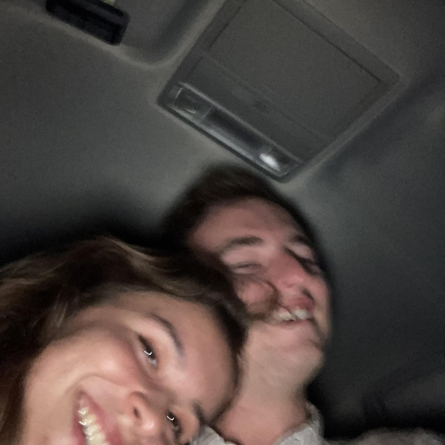 Taken after the RUF formal in Spring of 2025. A great time! We forgot to get a real photo at the dance, so we took one in the car before we left 📸