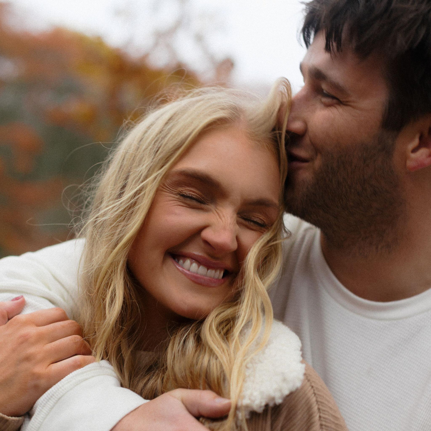Rainy engagement shoot in North Carolina