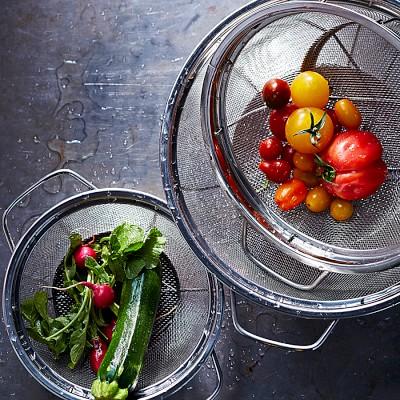 Stainless-Steel 3-Piece Mesh Colander Set