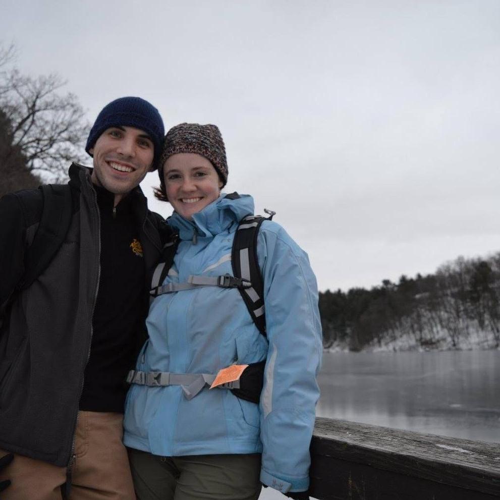 Two year anniversary hike in Wisconsin's Governor Dodge State Park (January 2016)