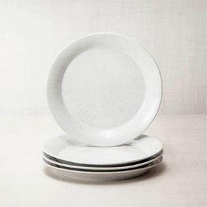 Classic Lunch Plate - White on White Glaze