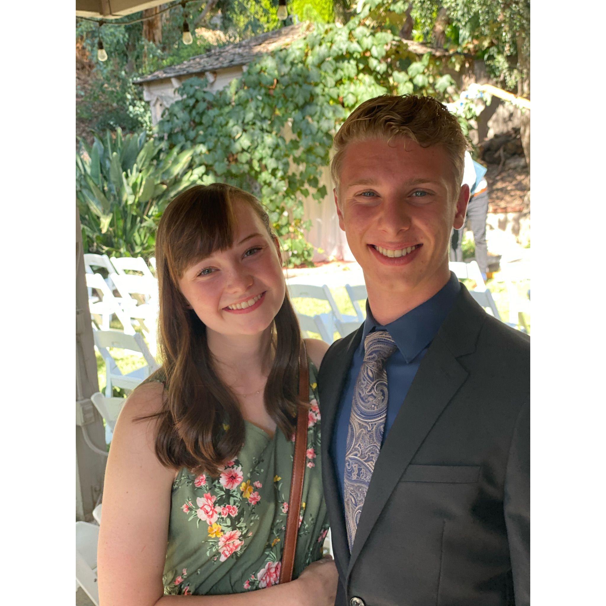 Here we are attending another wedding...