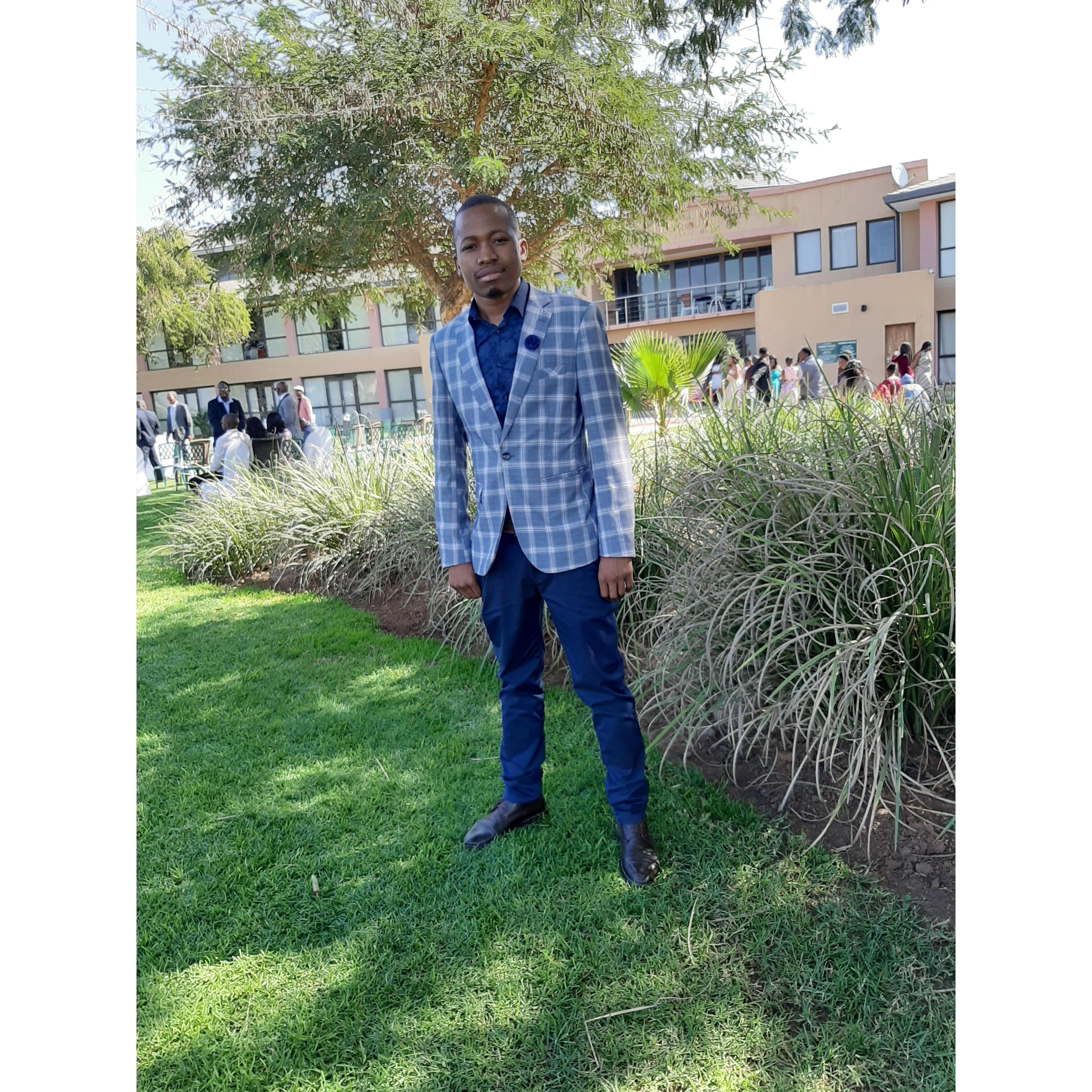 Fiance, Tshepiso Setsiba.