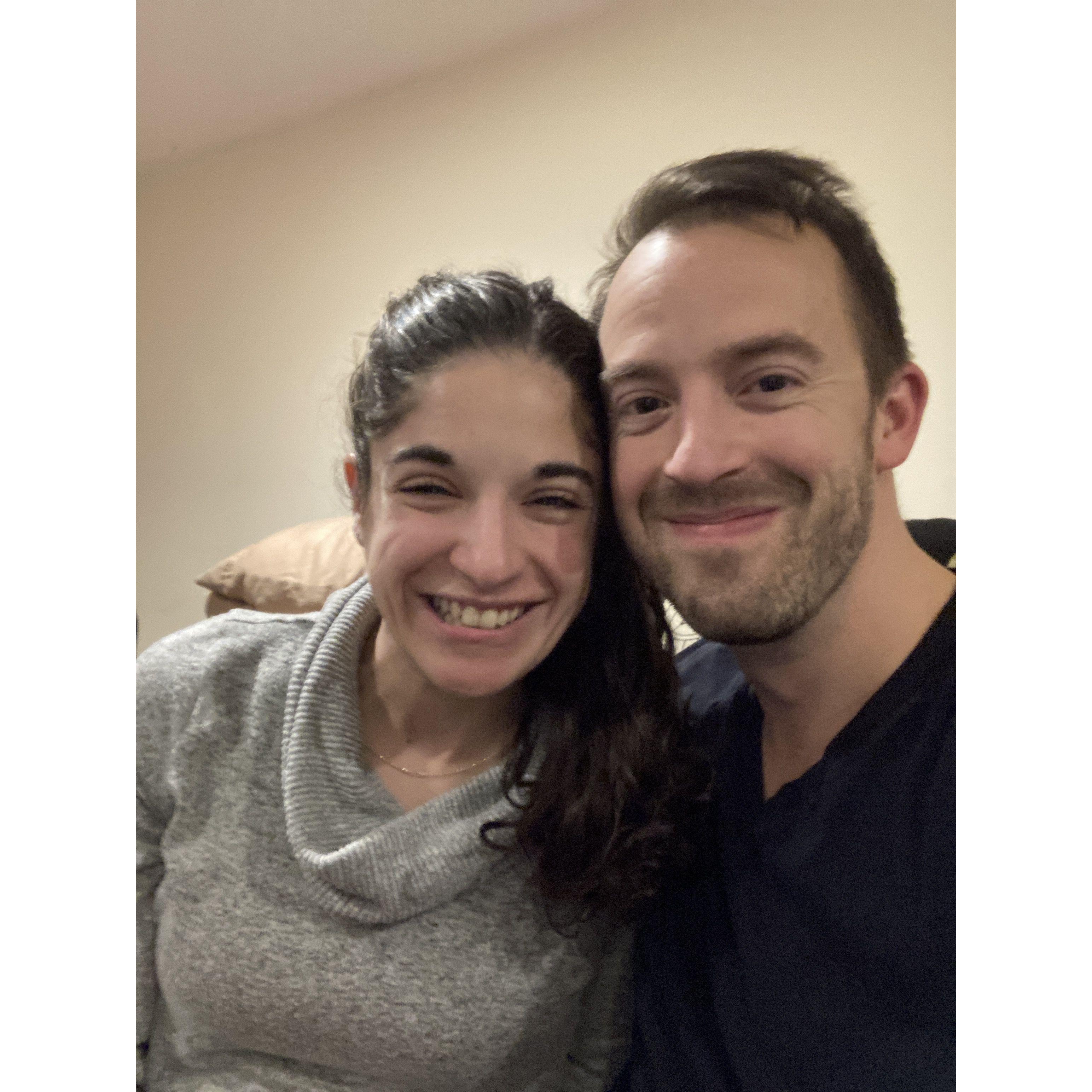 Our first photo together