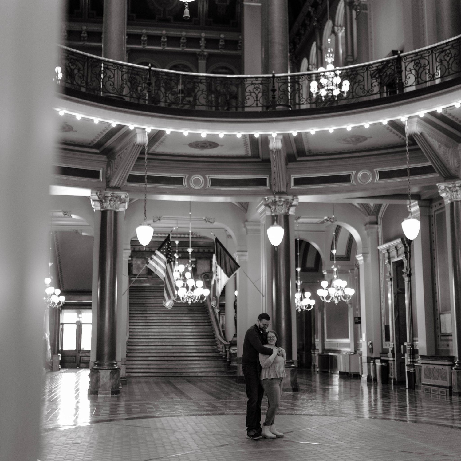 Our Engagement Photos at the Iowa State Capitol! -Courtesy of Peridot & Lace ❤️
