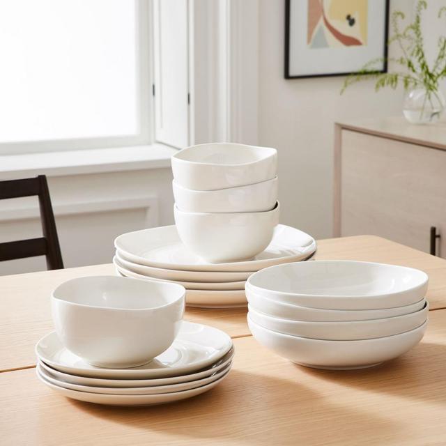 Organic Dinnerware Ivory Set Of 16