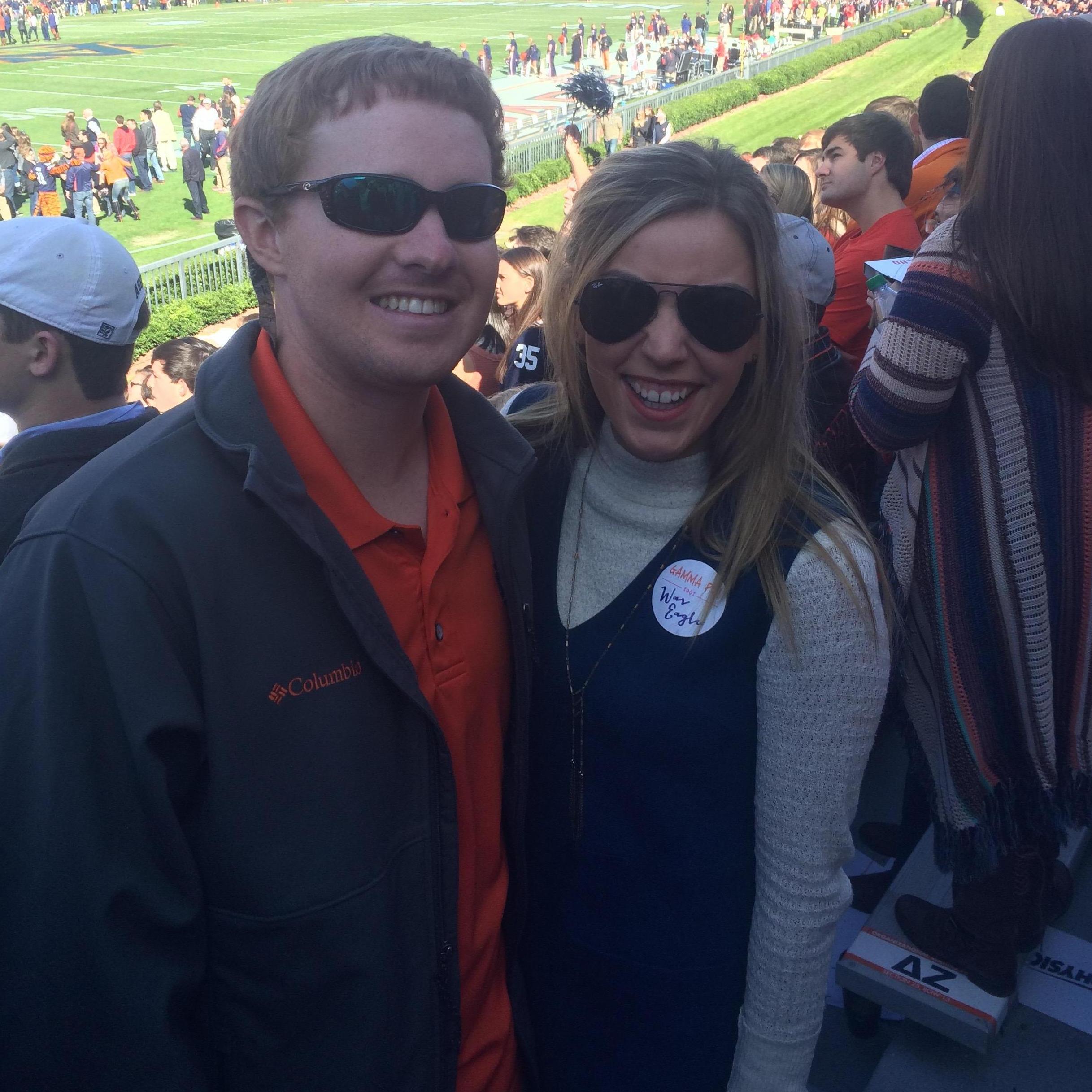 Our first Auburn game together, 2015!