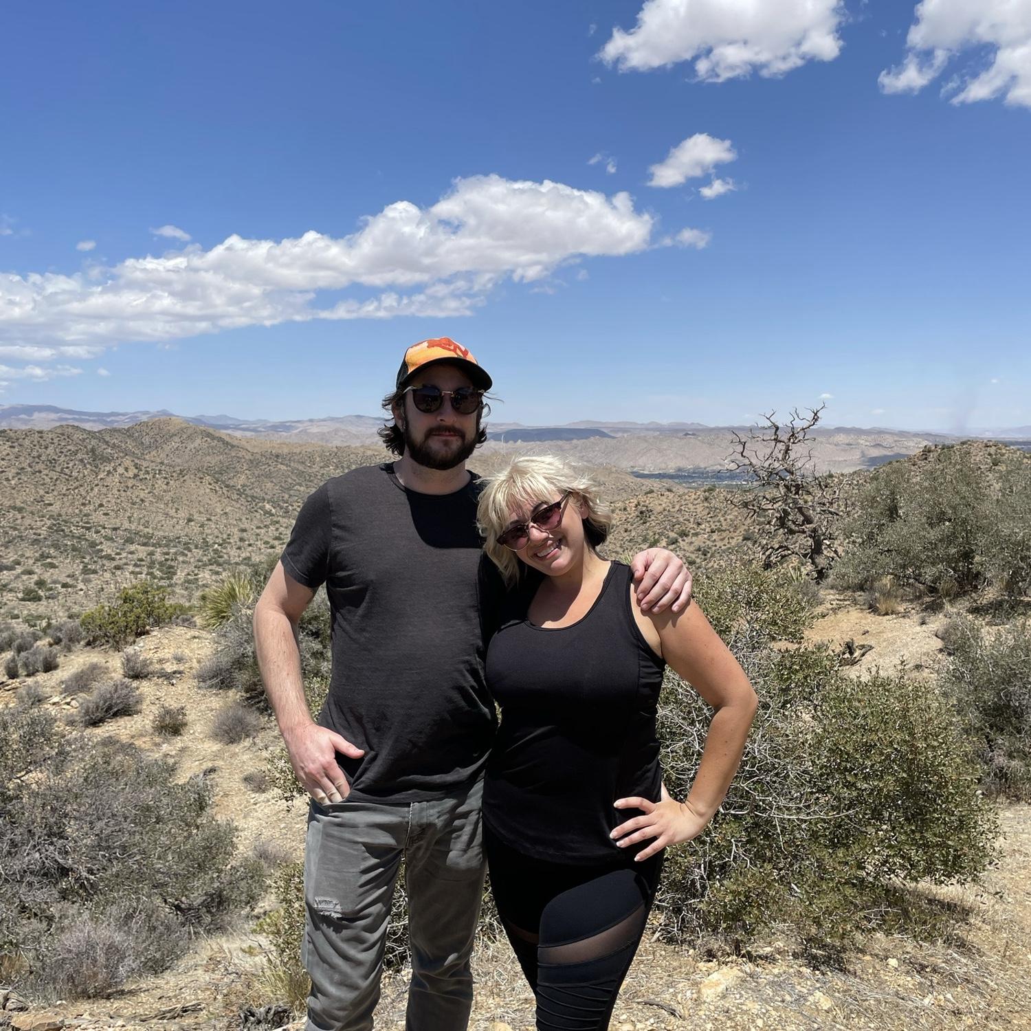 Our first trip to Joshua Tree together, May 2021