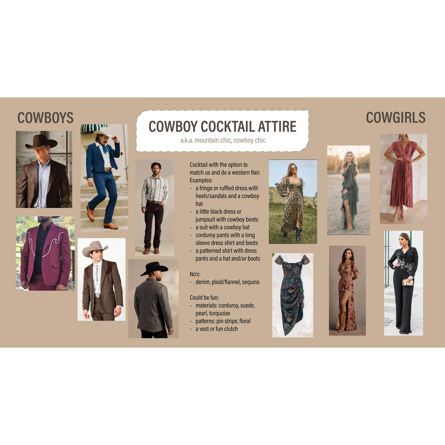 Attire suggestions!