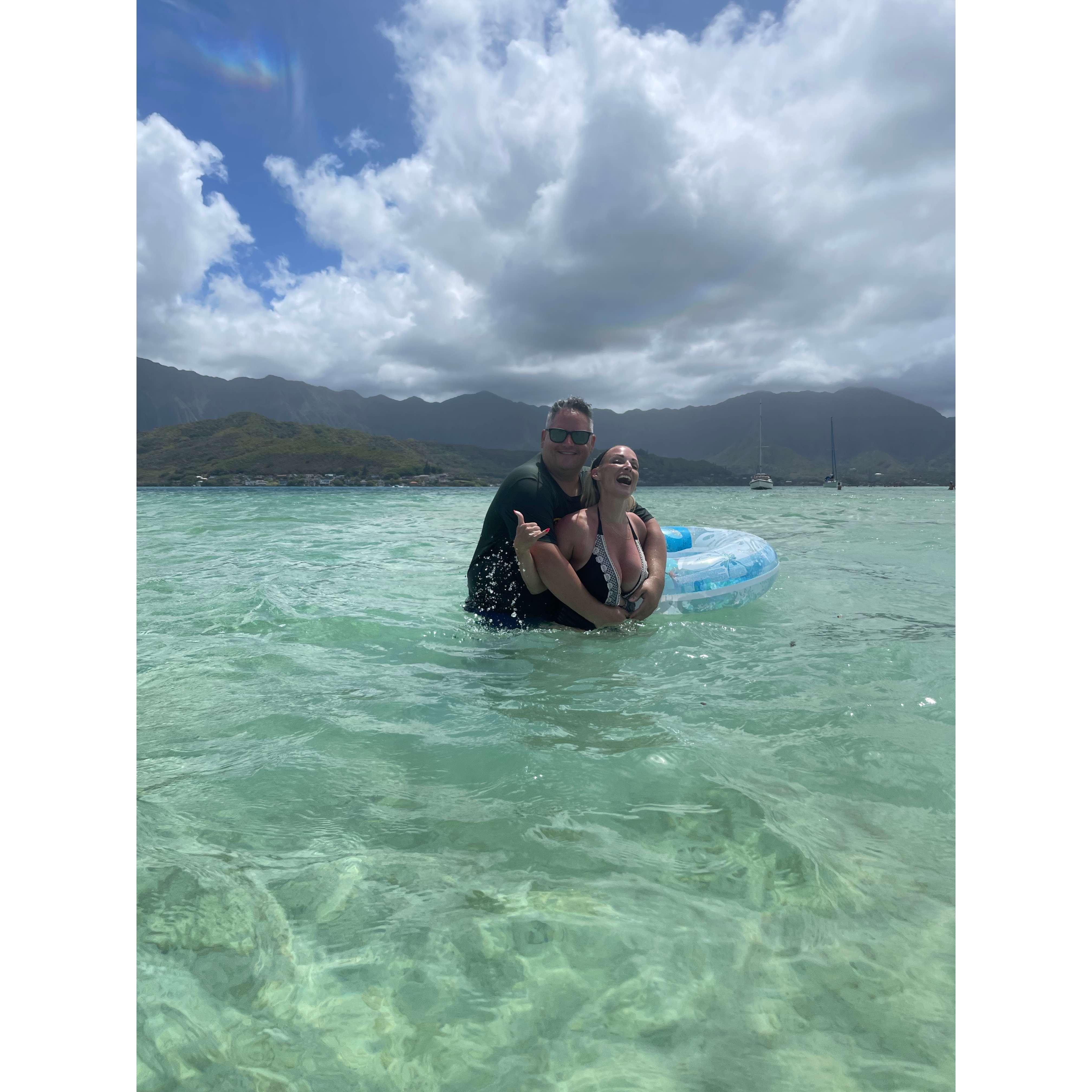 Our first trip to Hawaii In July 2022. This is the Kaneohe Sandbar and it is a DREAM!!!