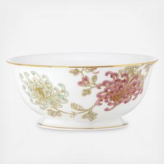 Painted Camellia Serving Bowl