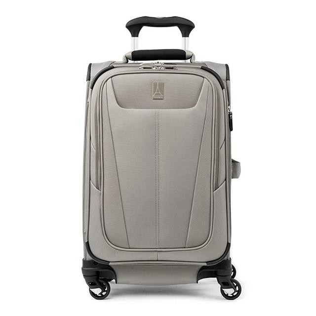 Travelpro Maxlite 5 Softside Expandable Luggage with 4 Spinner Wheels, Lightweight Suitcase, Men and Women, Champagne, Carry-On 21-Inch