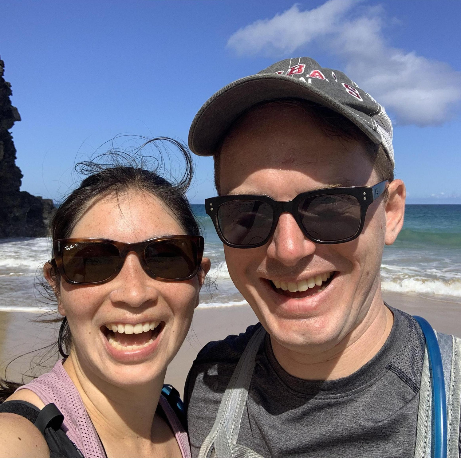 Beach hiking
