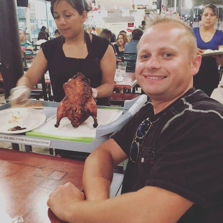 Marcel's First Peking Duck!
